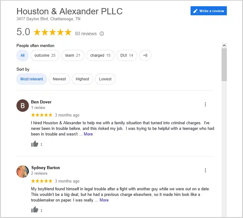 GBP For Lawyers All Reviews H&L