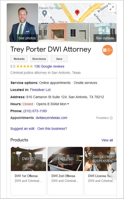 GBP For Lawyers Optimized Profile