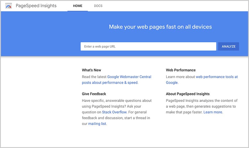 google-web-page-speed