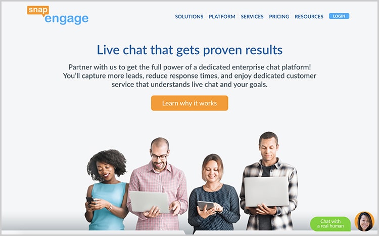 snap-engage-live-chat-app