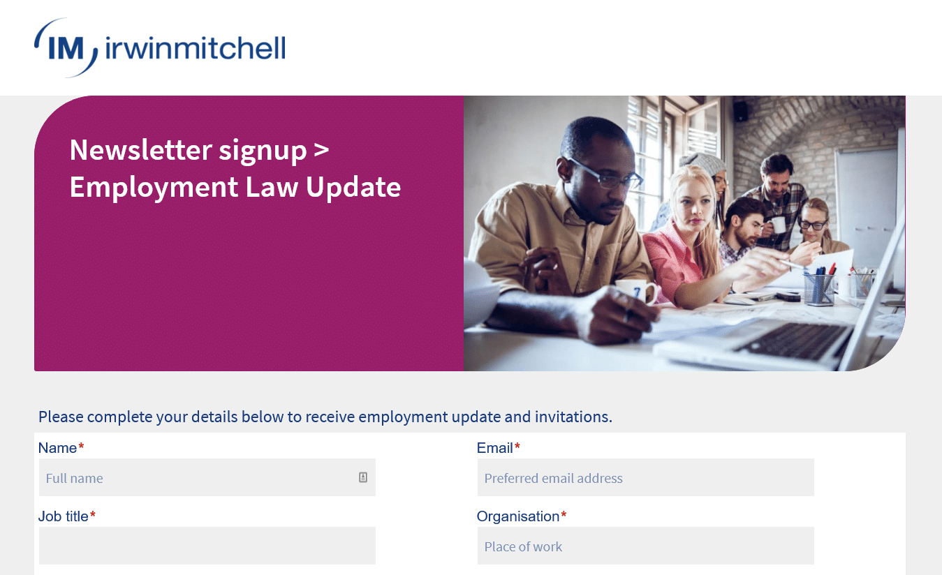 Newsletter_signup_Employment_Law_Update