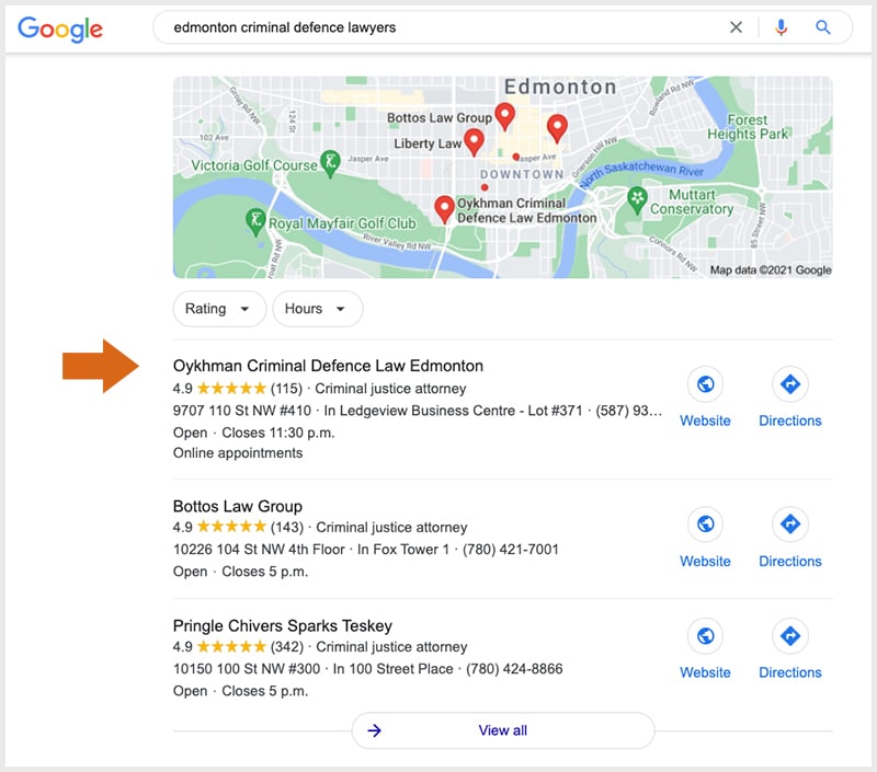 google-reviews-in-map-pack