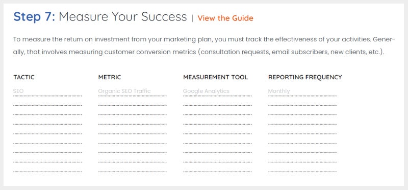 marketing-metrics-template