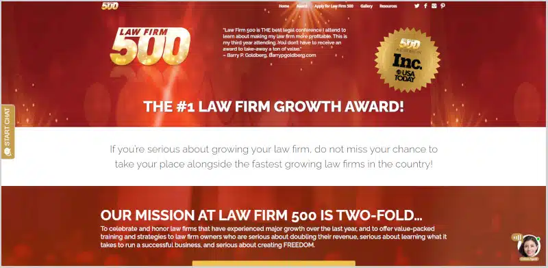 Law Firm 500 Awards