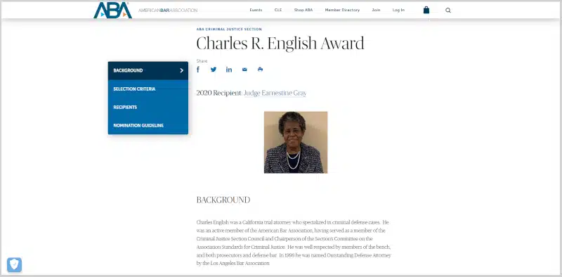 charles r english award