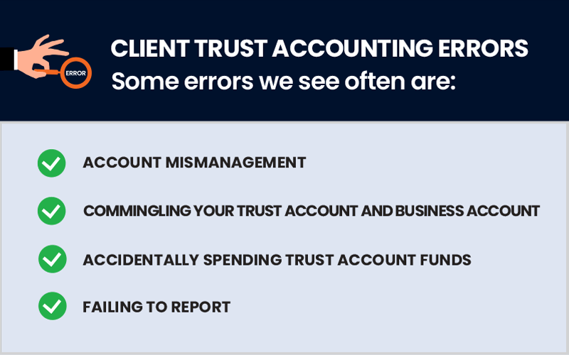 client trust accounting errors