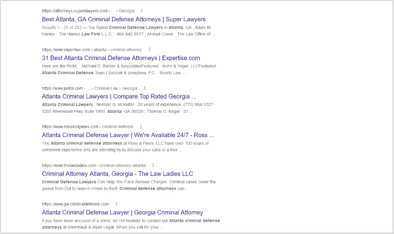 criminal defense attorney organic traffic