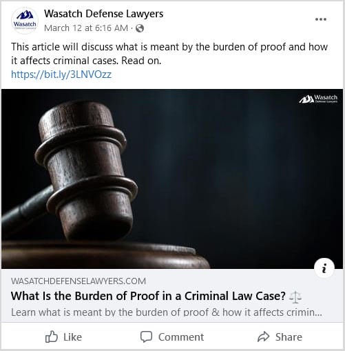 law firm facebook post