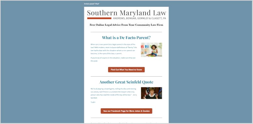law firm newsletter