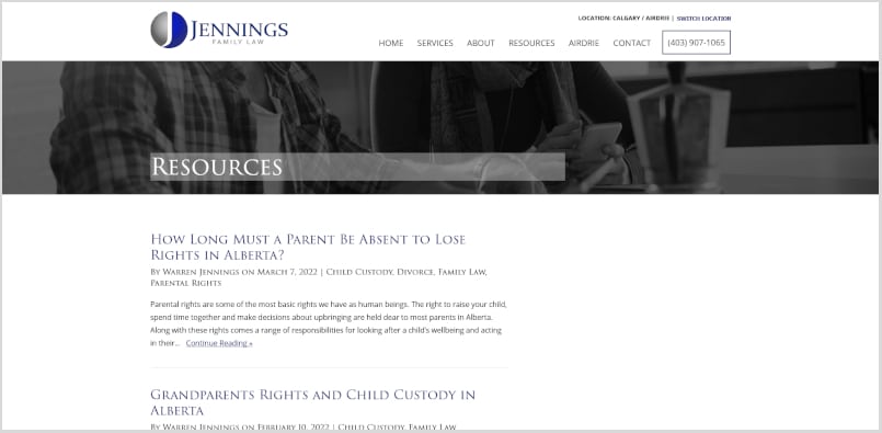 law firm resources page