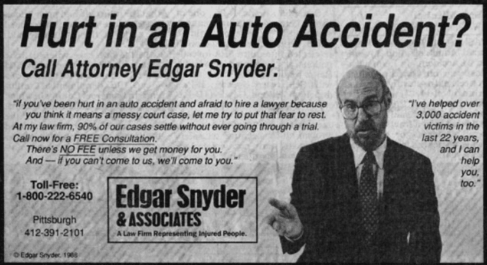 Lawyer Advertising Rules 1980s Ad
