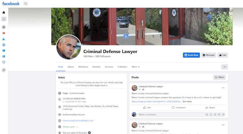 Criminal Defense Lawyer Marketing Facebook