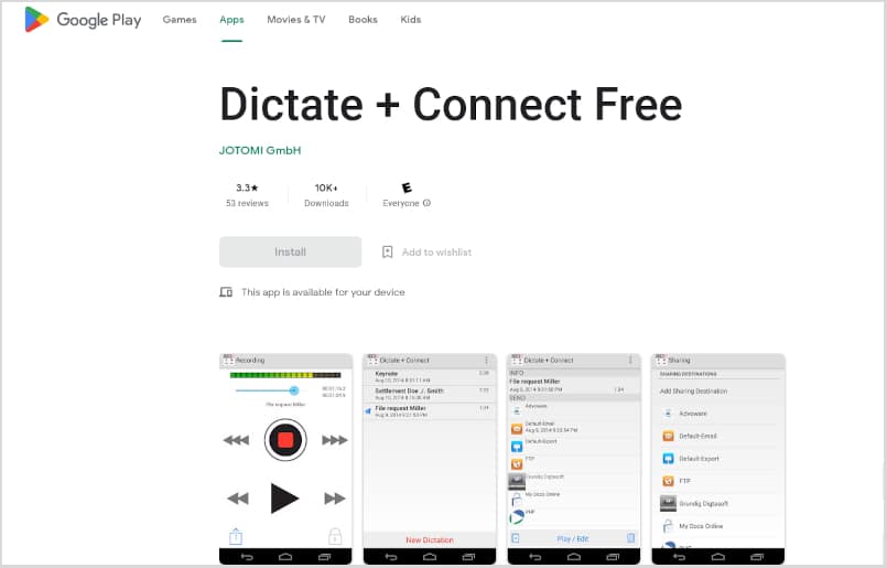 Dictate+Connect App For Lawyers