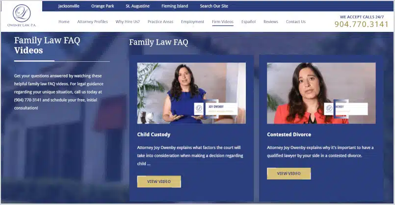 Law Firm Website Costs Video