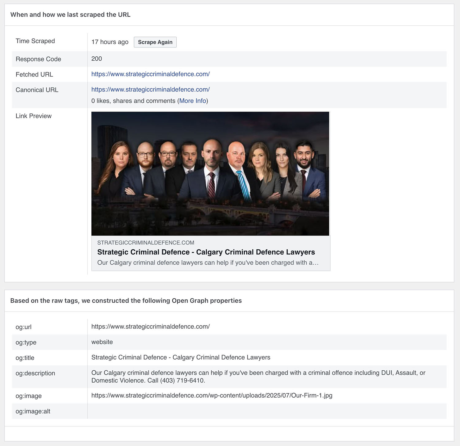 law-firm-seo-facebook-debugger