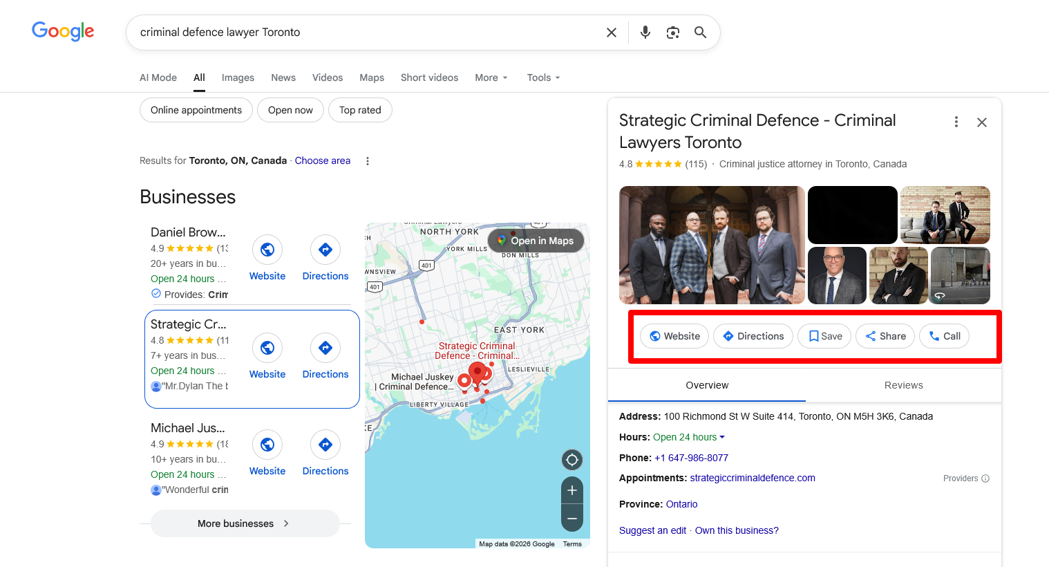 Google Business Profile Contact