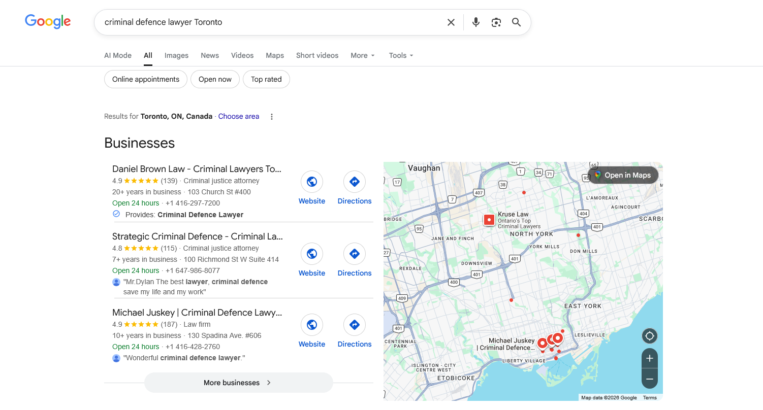 Google Local Pack
