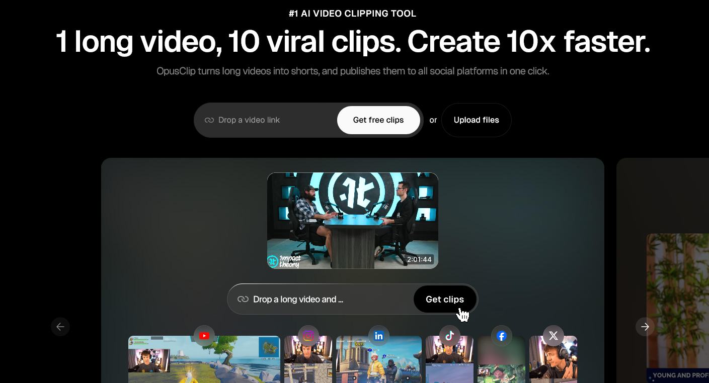 Social Media Management Tools OpusClip