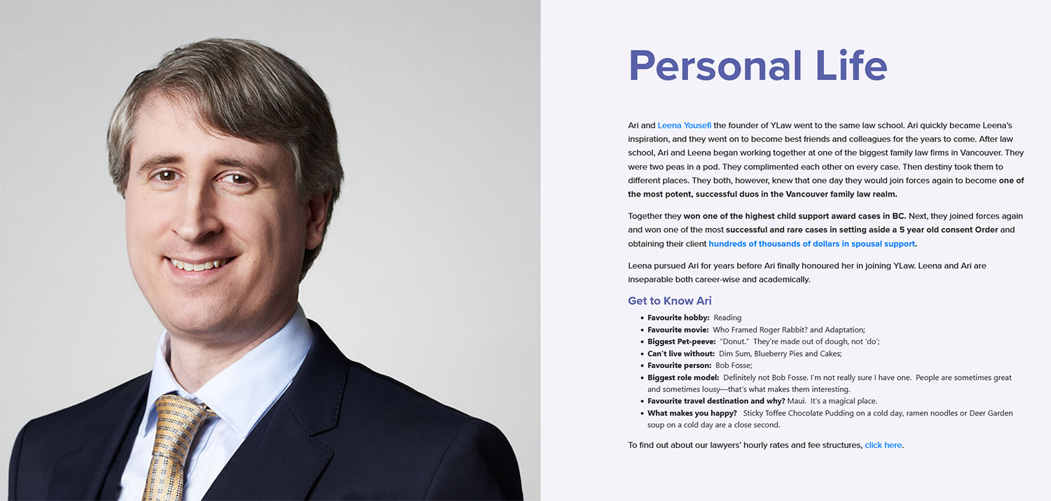 Attorney Bio Examples Personal Details