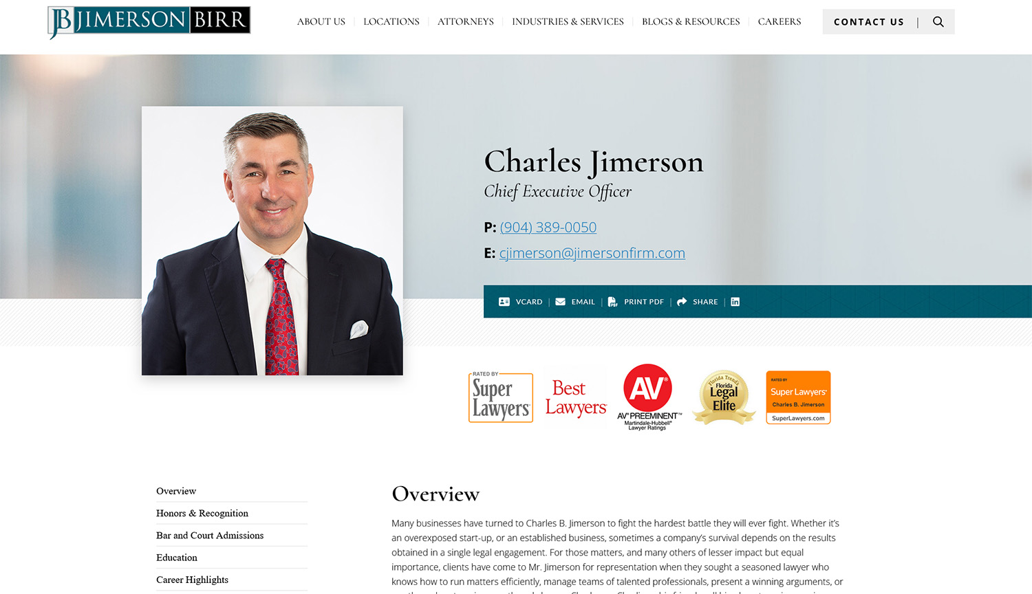 Attorney Bio Examples Trust Badges