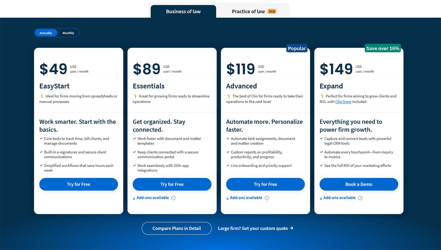 Clio Grow Review Clio Pricing