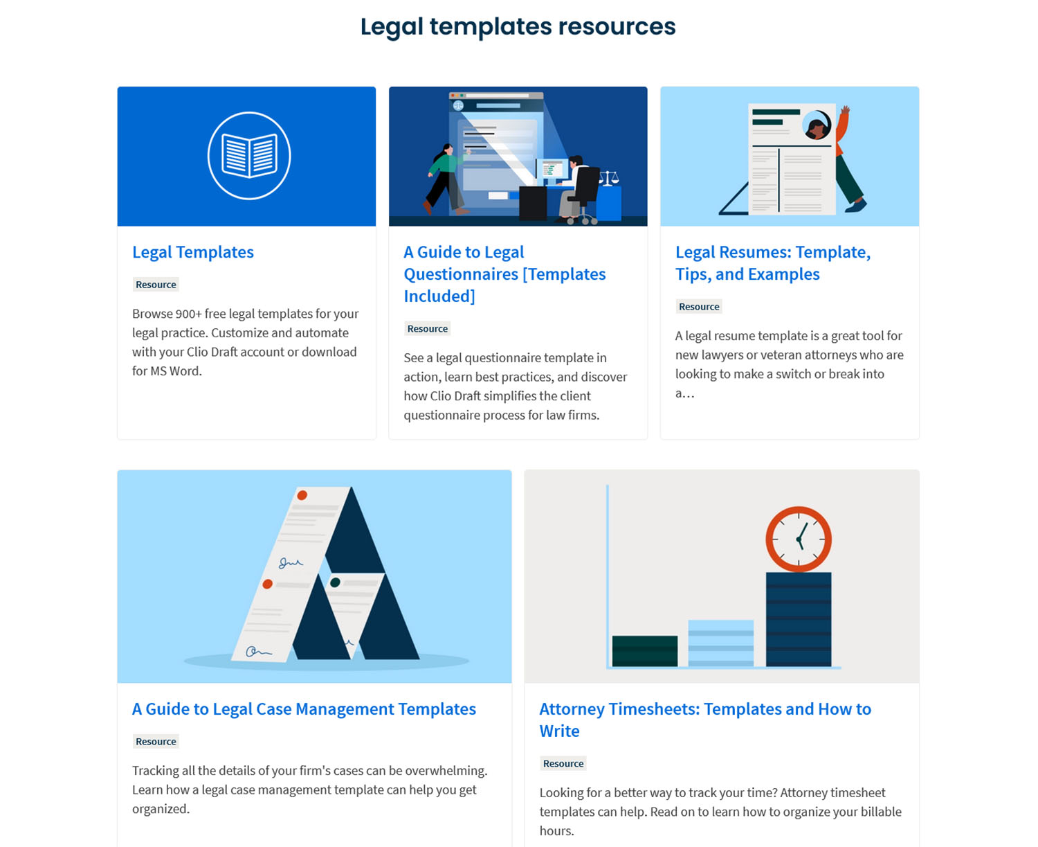 Clio Grow Review Document Templates