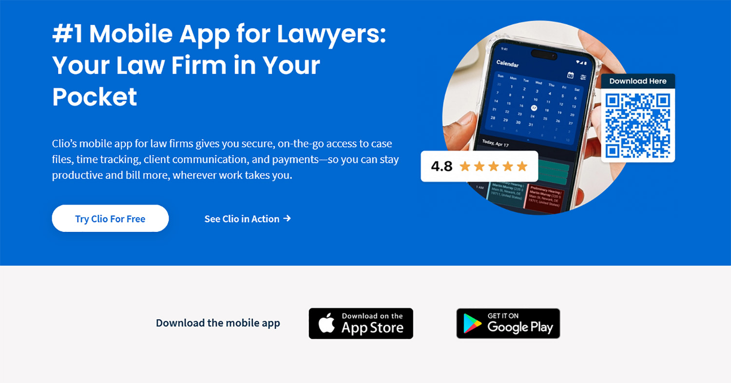 Clio Grow Review No Mobile App