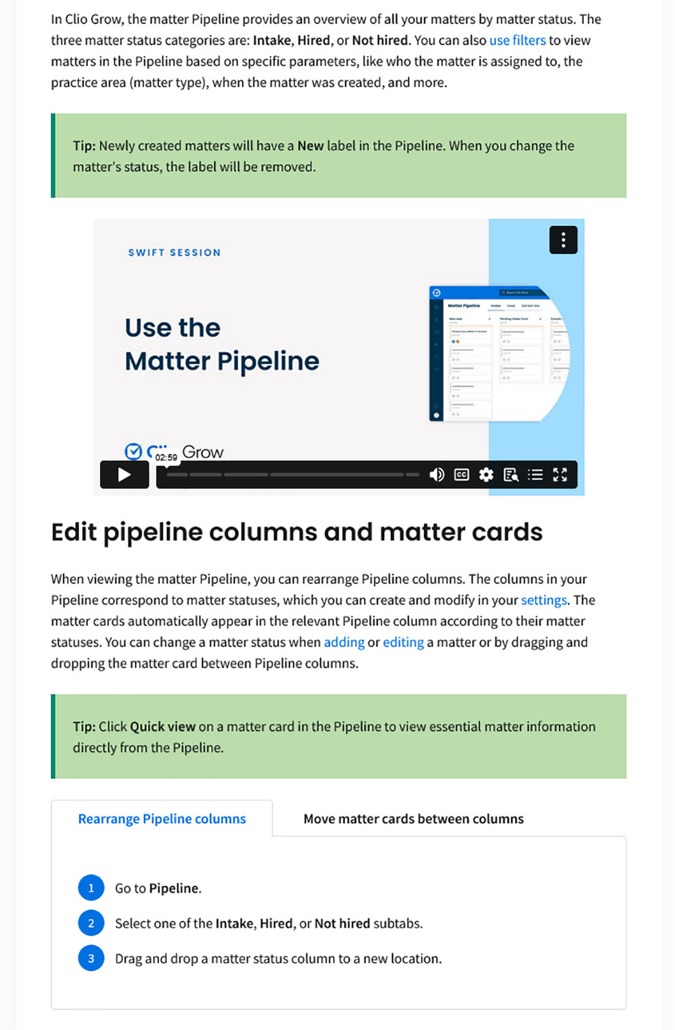 Clio Grow Review Tutorial Videos