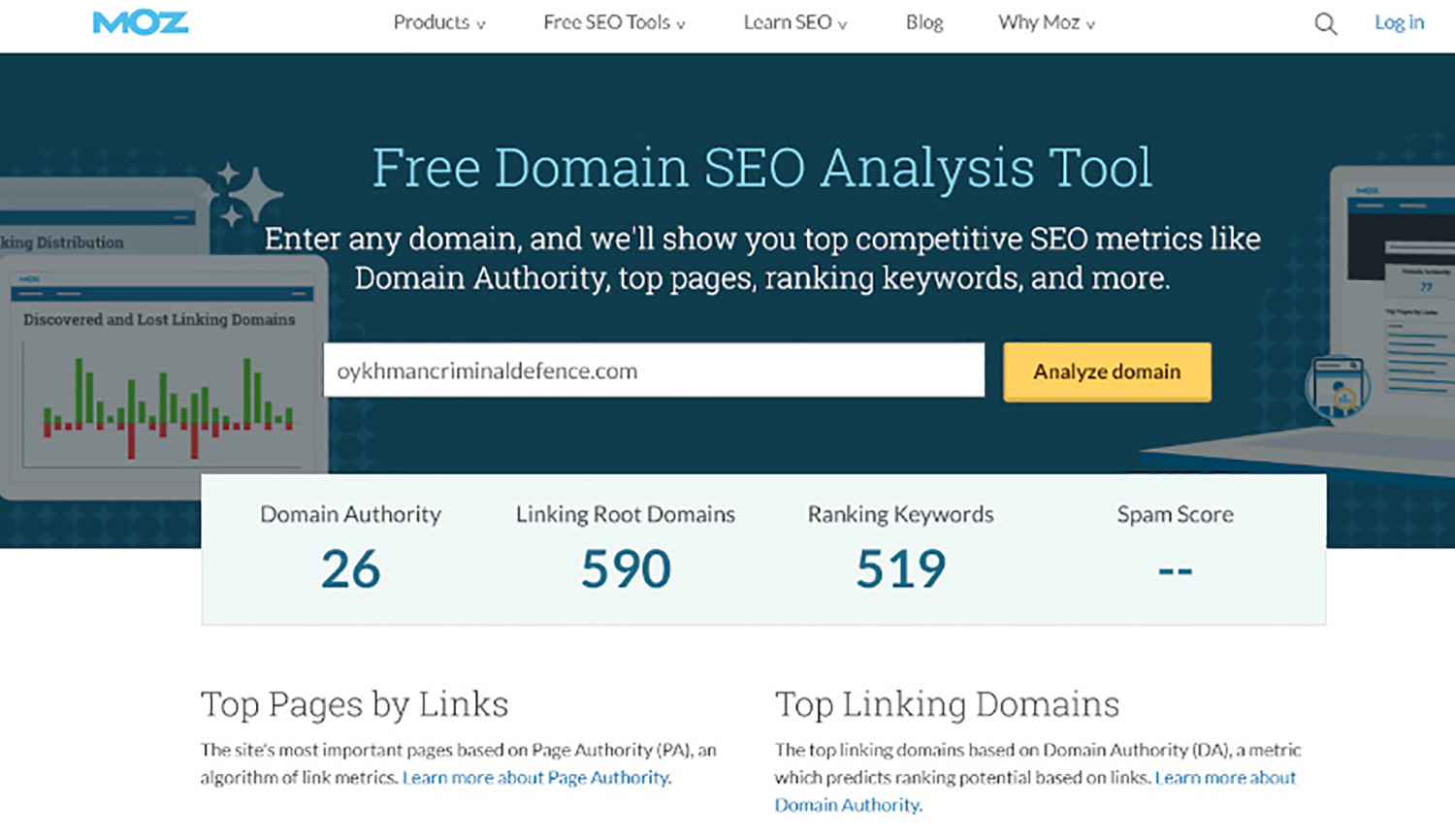 Domain Authority Moz