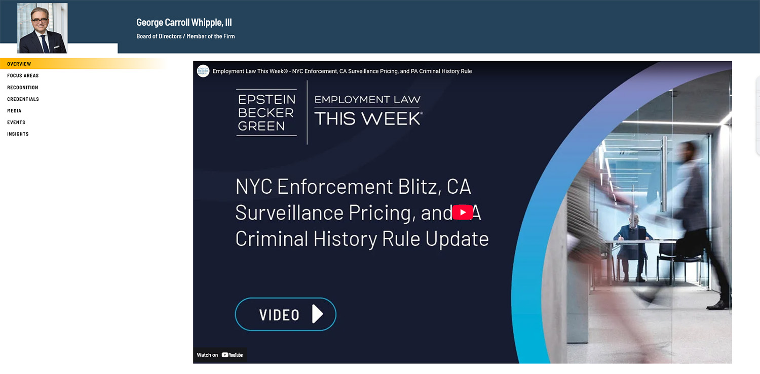 George Carroll Whipple III Bio