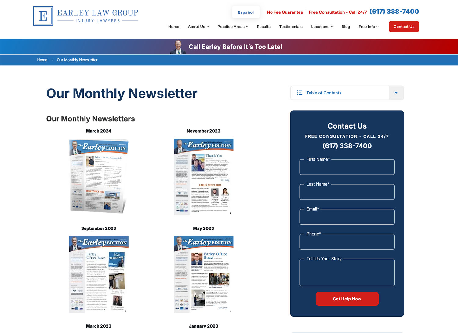 Law Firm Newsletter Branding