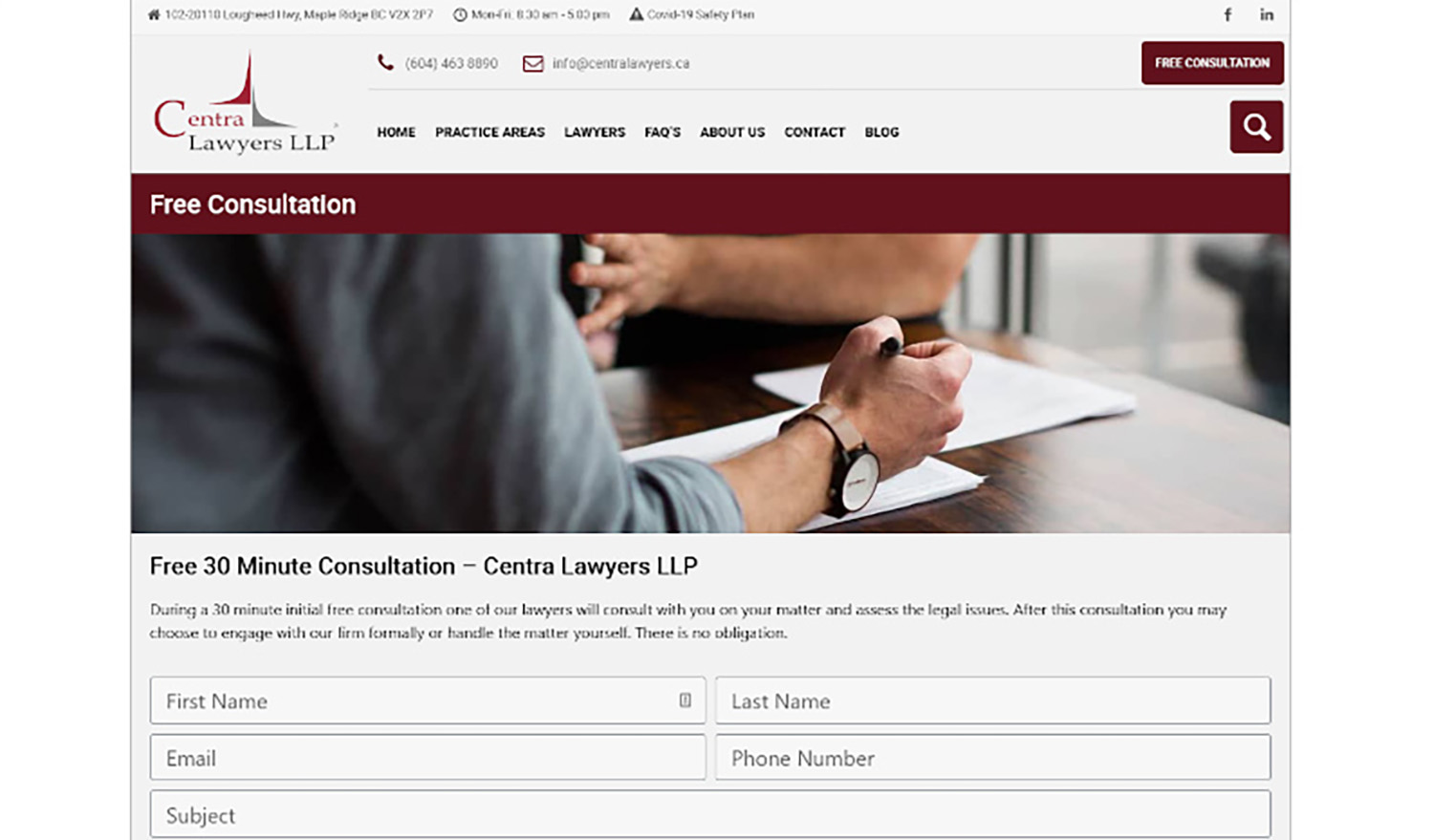 Lawyer Advertising Free Consultation