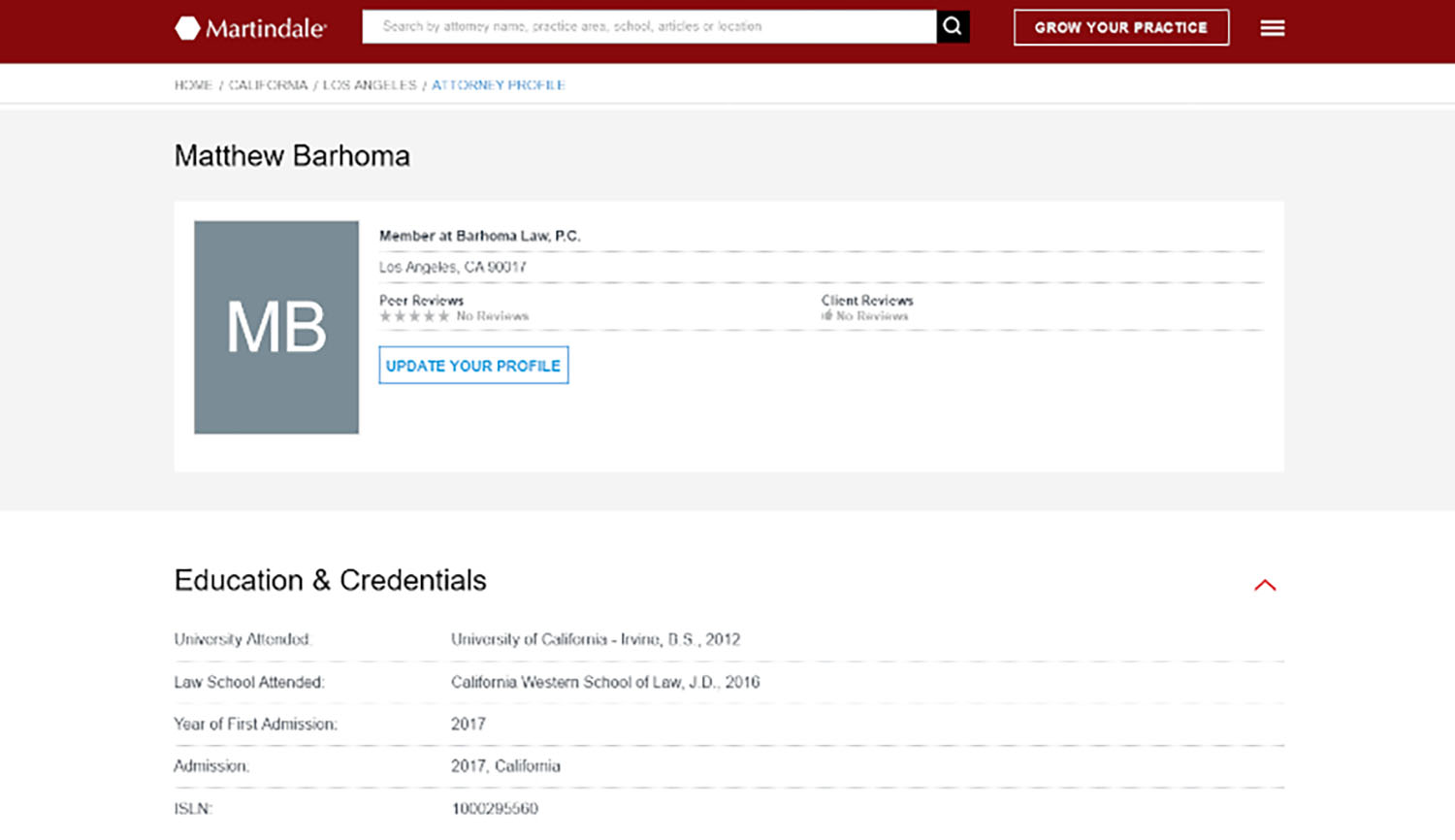 Legal-Directories-Unoptimized-Profile Legal-Directories-Unoptimized-Profile