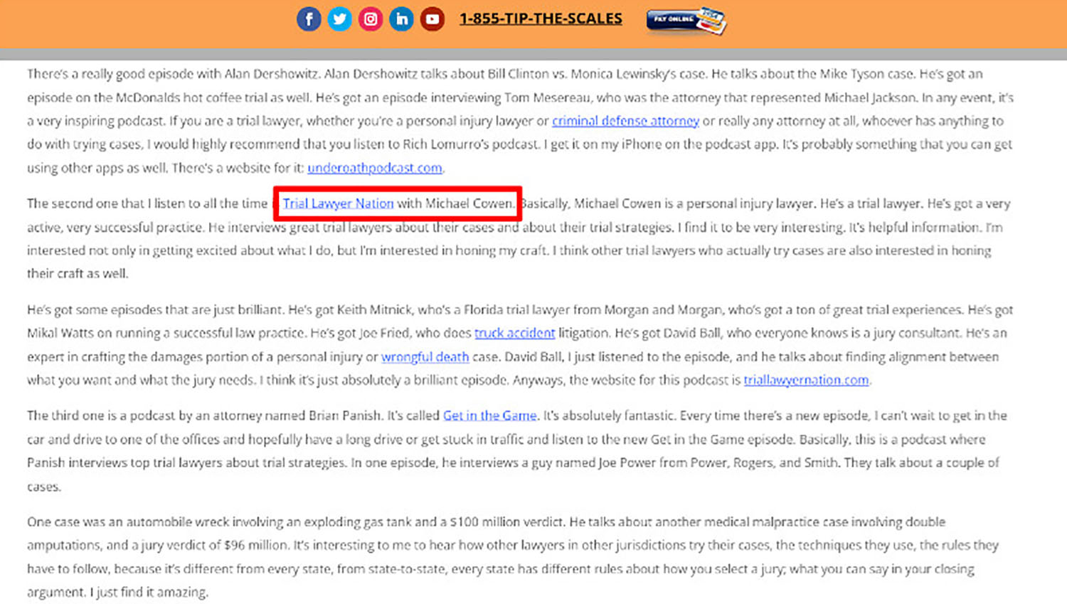 Link Building for Law Firms Podcasts 2