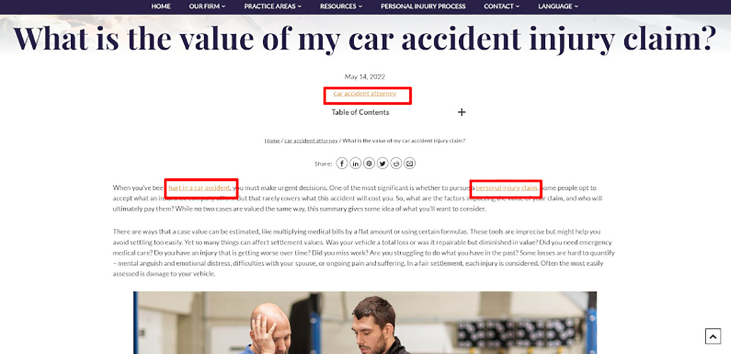 Link Building for Lawyers Anchor Text