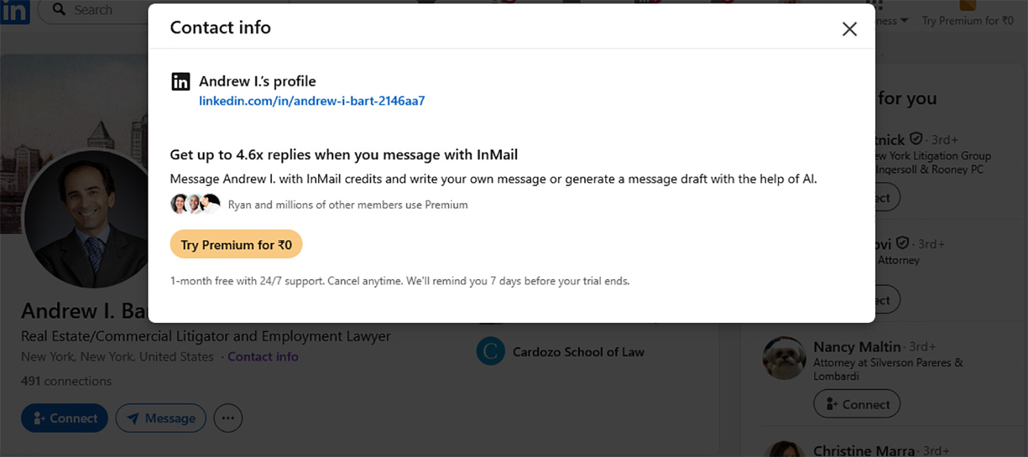 LinkedIn for Lawyers Andrew I Bart LinkedIn