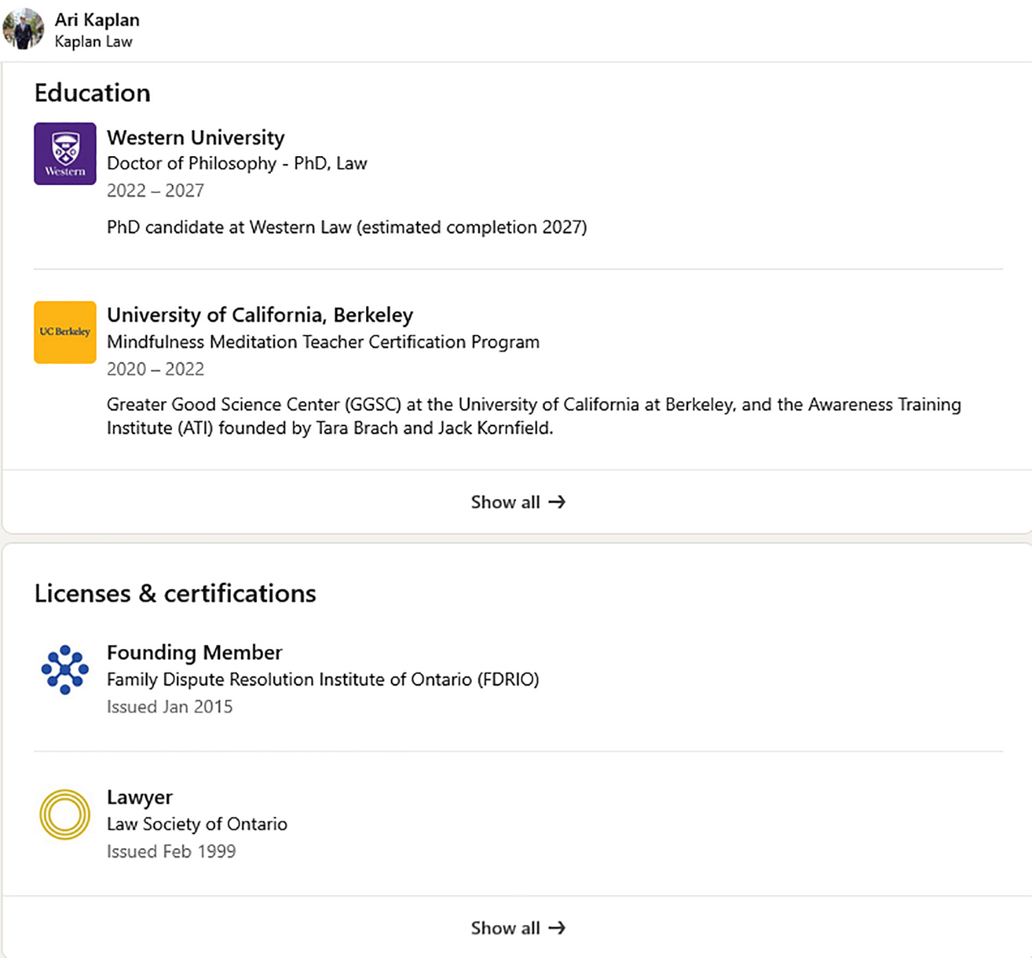 LinkedIn for Lawyers Ari Kaplan LinkedIn