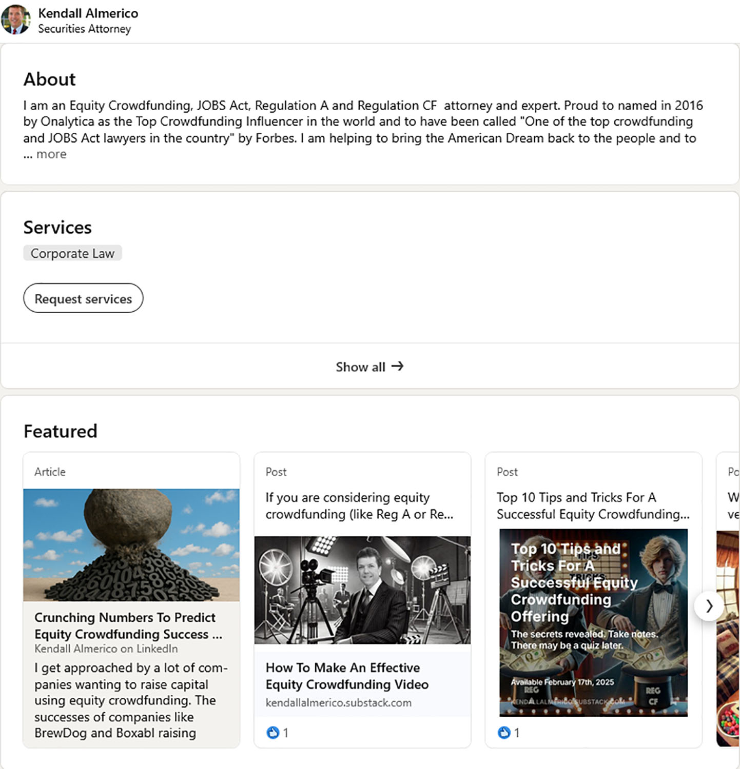LinkedIn for Lawyers Kendall Almerico LinkedIn