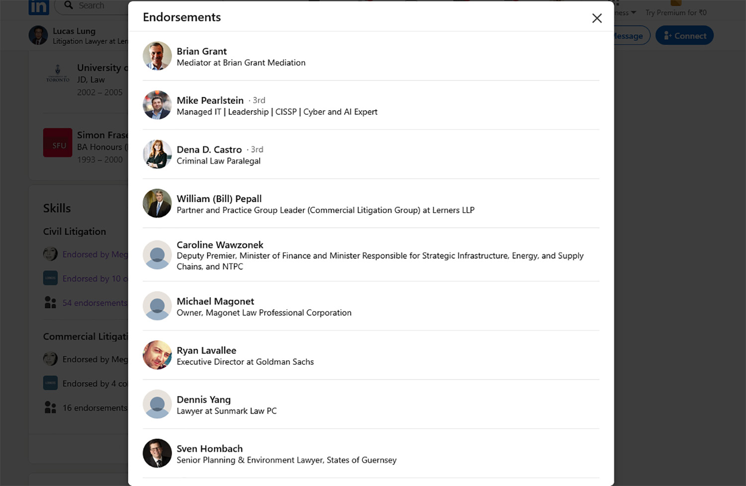 LinkedIn for Lawyers Lucas Lung LinkedIn 3