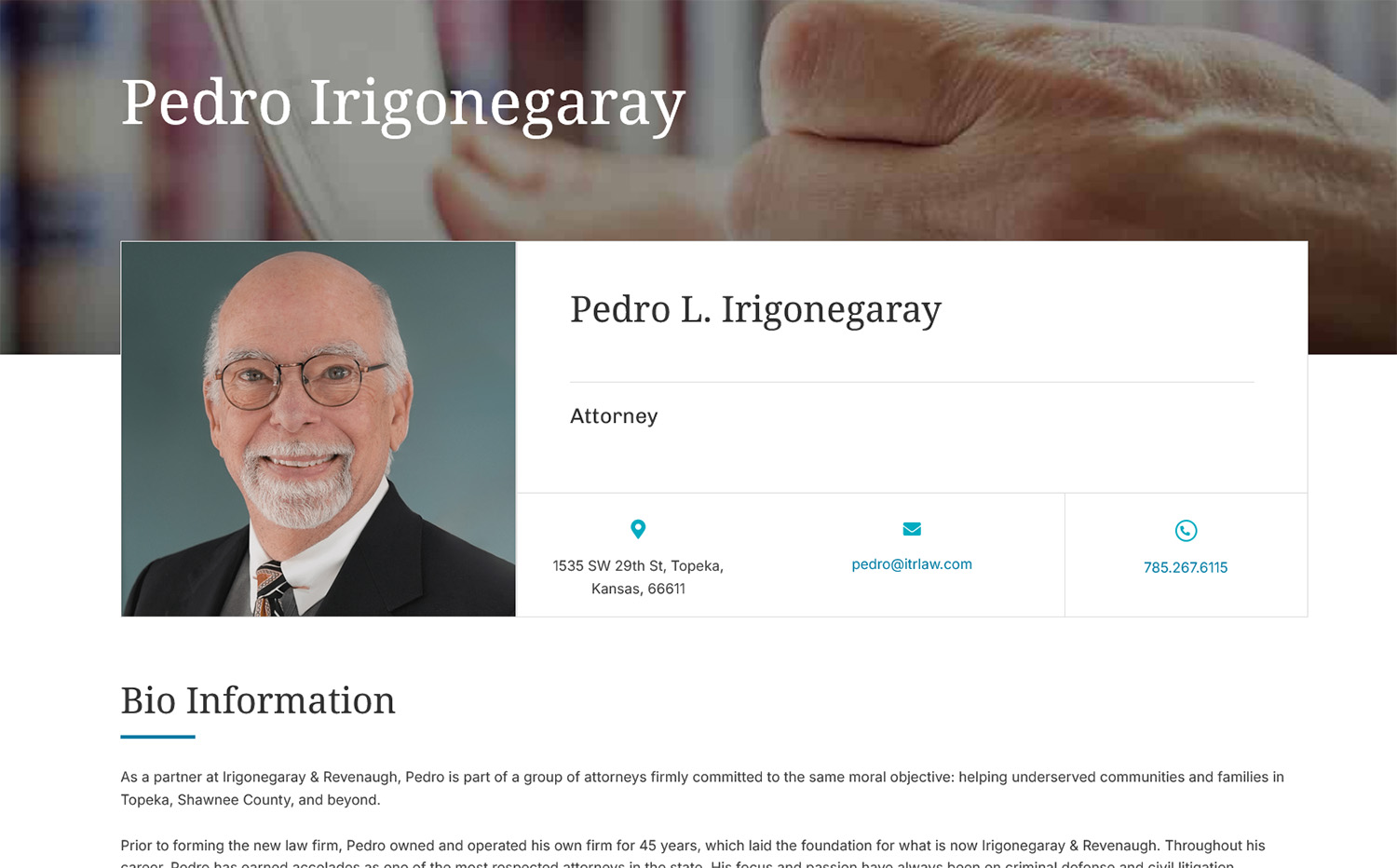 Pedro L Irigonegaray Bio2