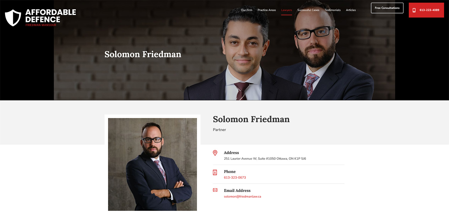 Solomon Friedman Bio