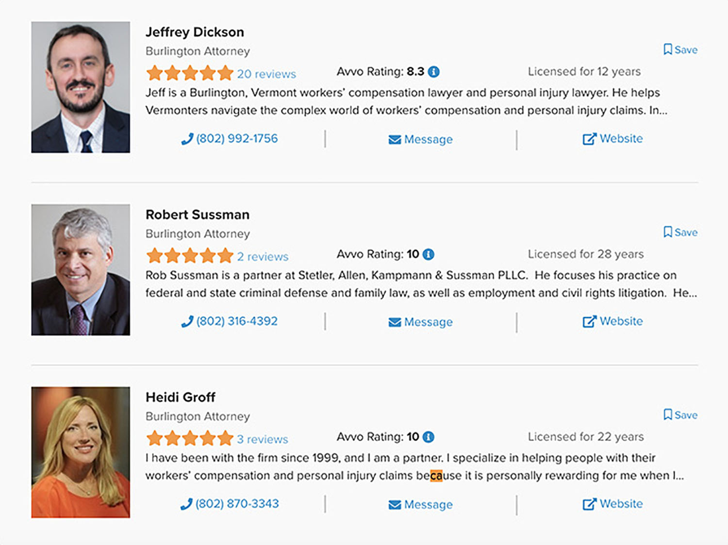 Attorney Aggregate Rating Avvo