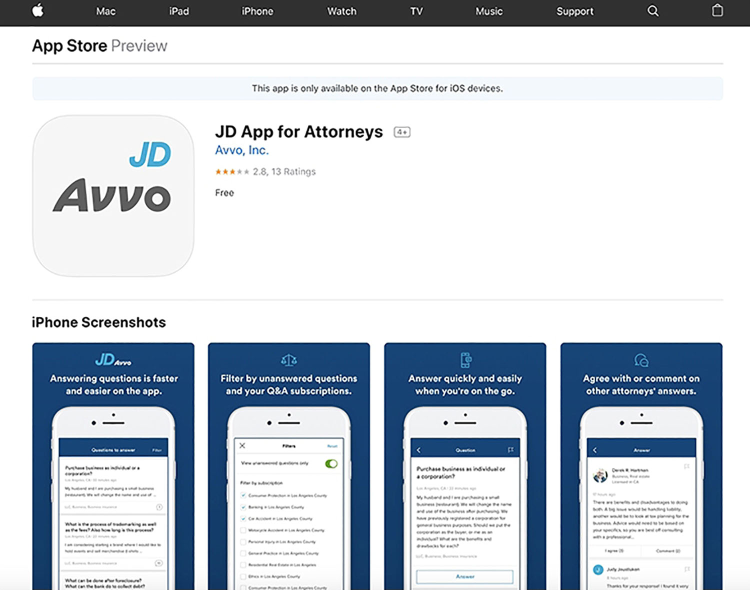 Avvo App