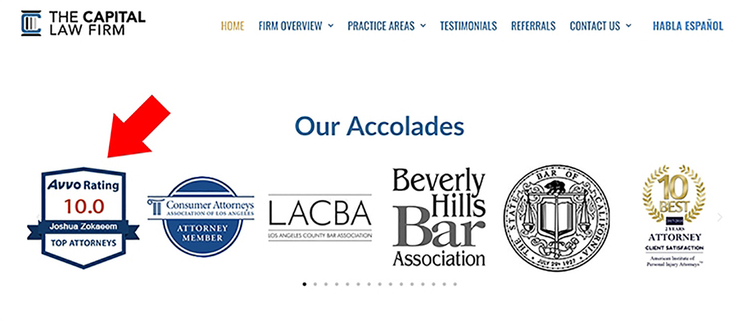 Avvo Logo Trust Indicators