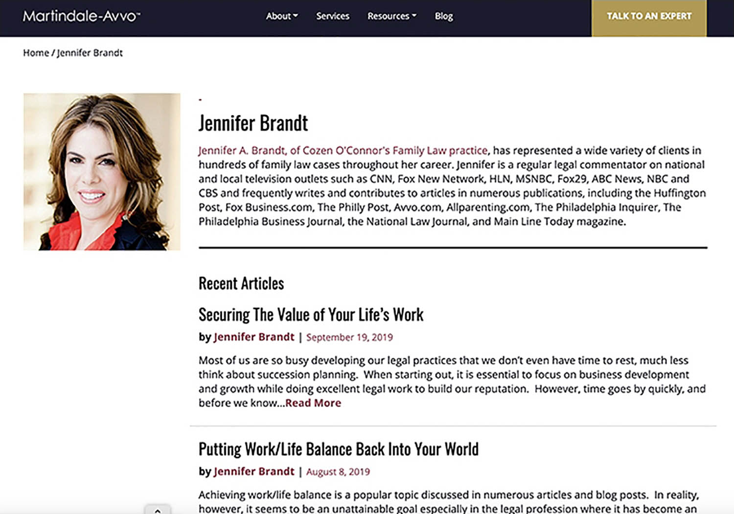 Avvo Martindale Avvo Blog Profile