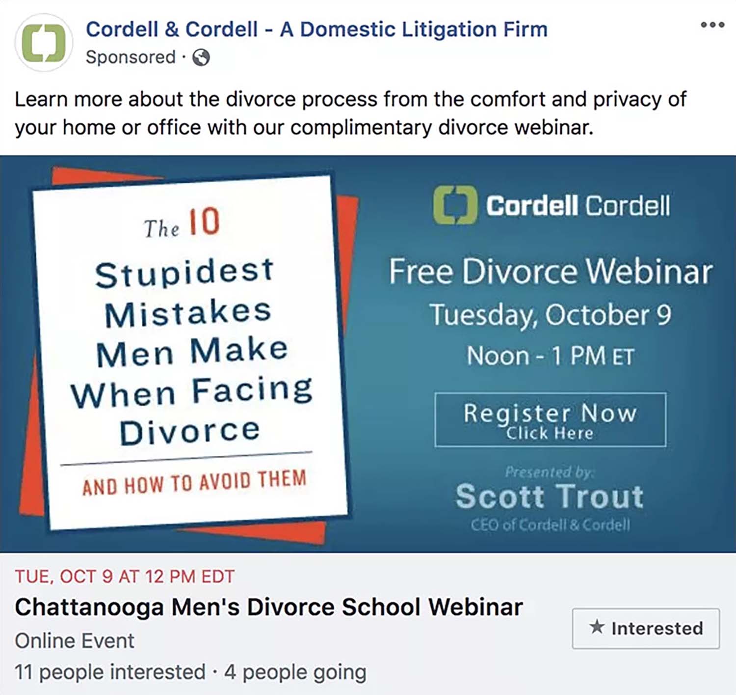 cordell-and-cordell-event-facebook-ad-example-for-attorneys Cordell and Cordell Event Facebook Ad Example for Attorneys