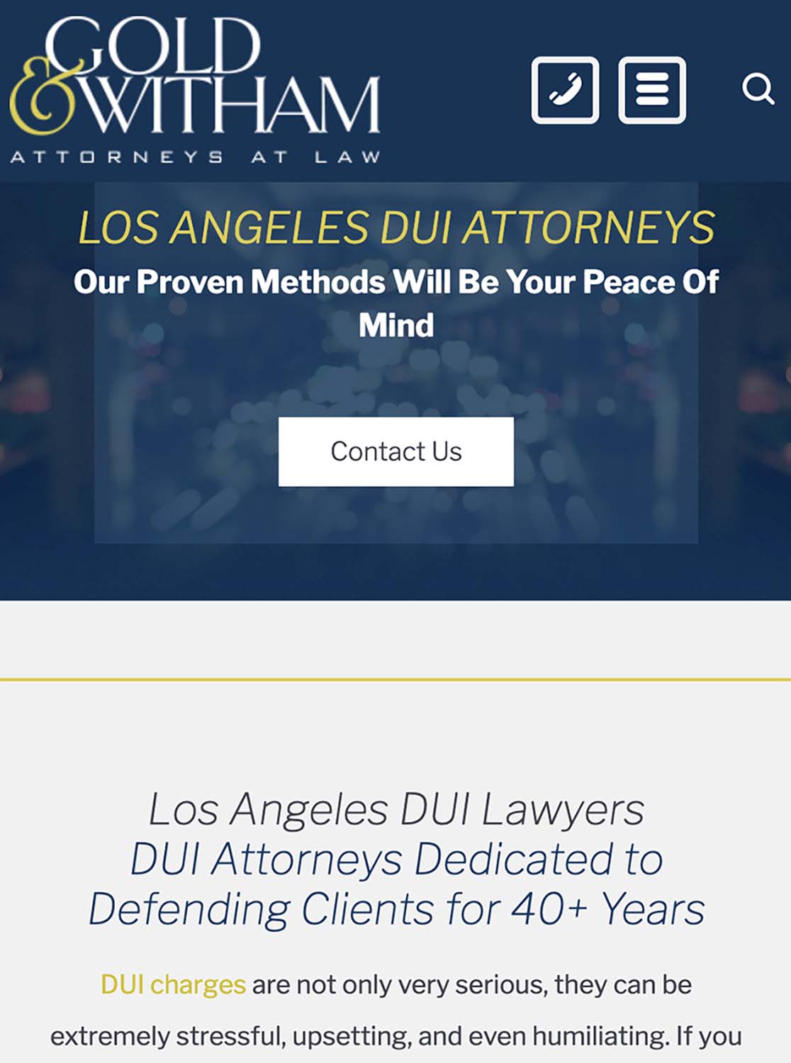Gold Witham Criminal Defense Lawyers