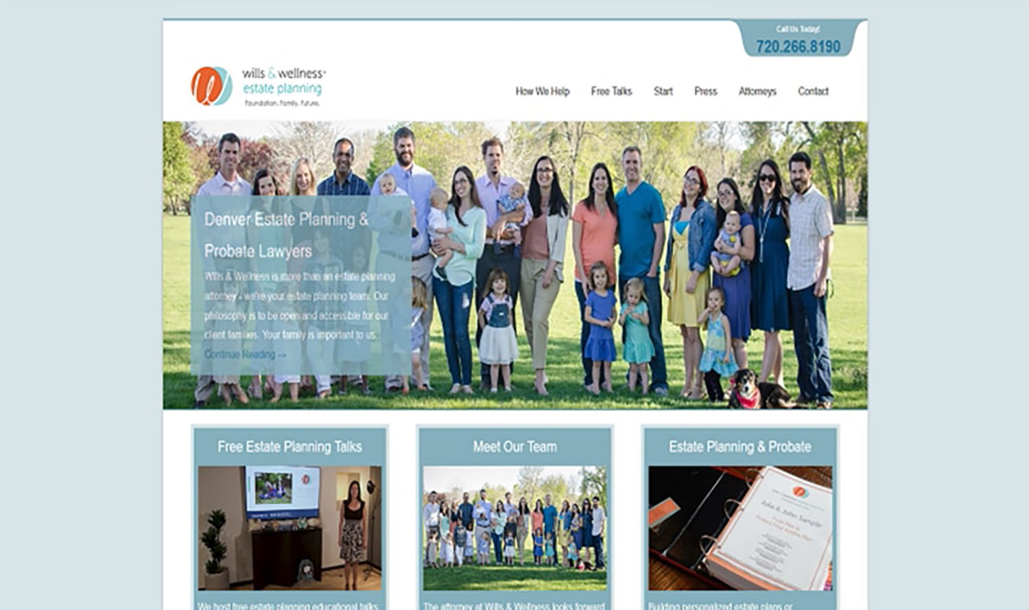 Internet Marketing Estate Planning Lawyers Wills Wellness Website