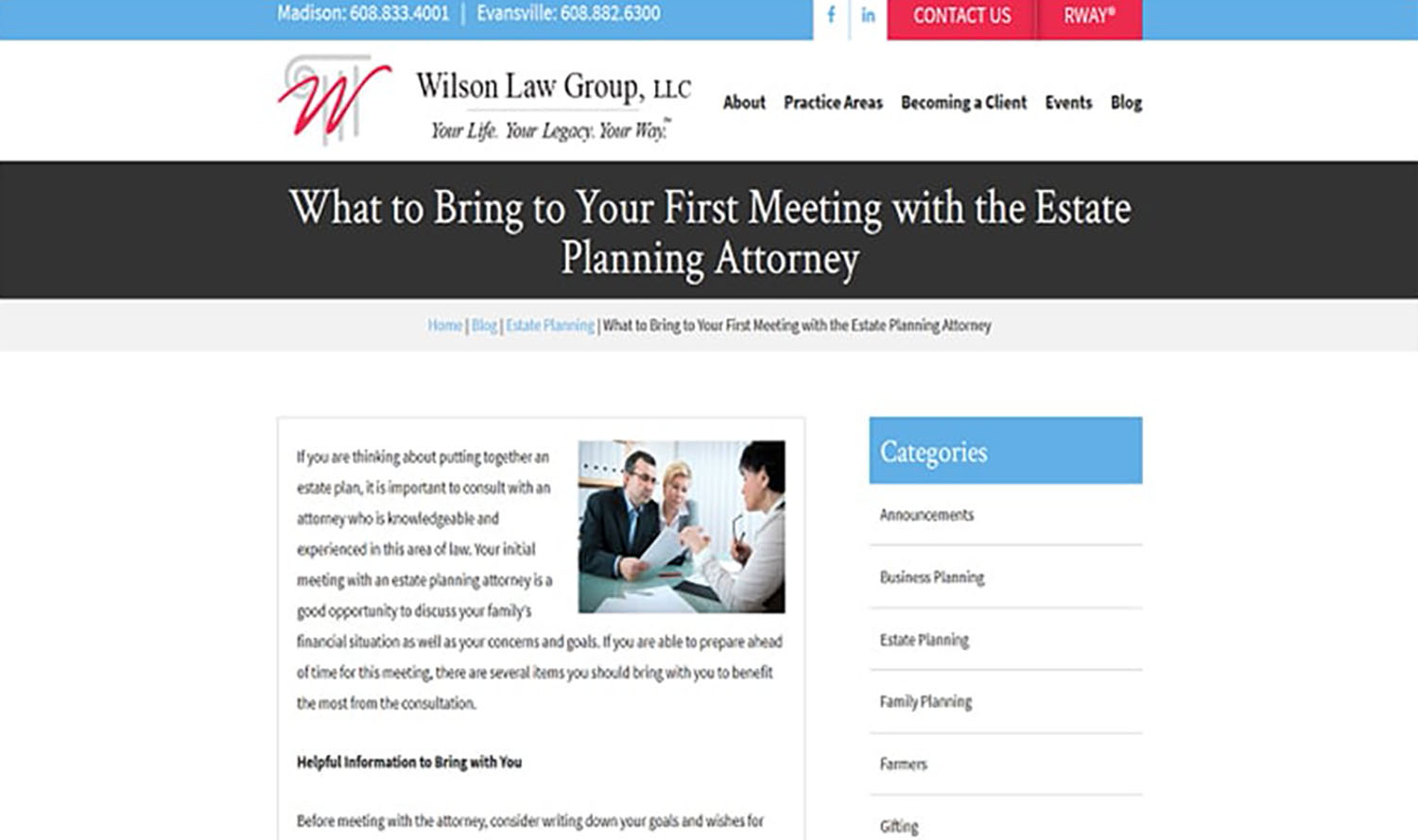 Internet Marketing Estate Planning Lawyers Wilson Law Group Blog