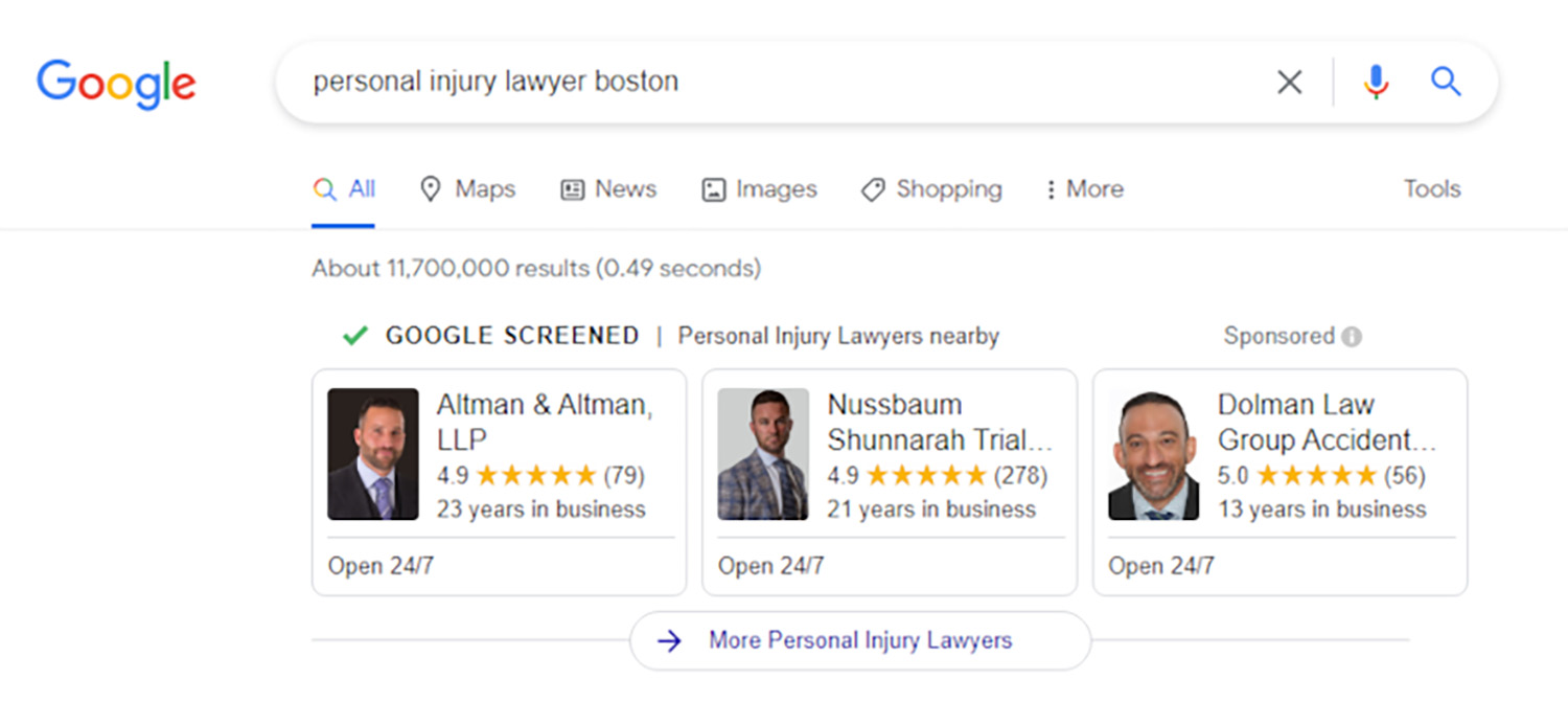 Local Service Ads Lawyers